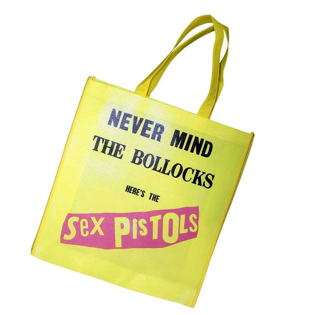 Yellow - Back - Sex Pistols Never Mind The Bollocks Original Album Eco Friendly Tote Bag