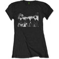 Black - Front - The Beatles Womens-Ladies Group Shot T-Shirt