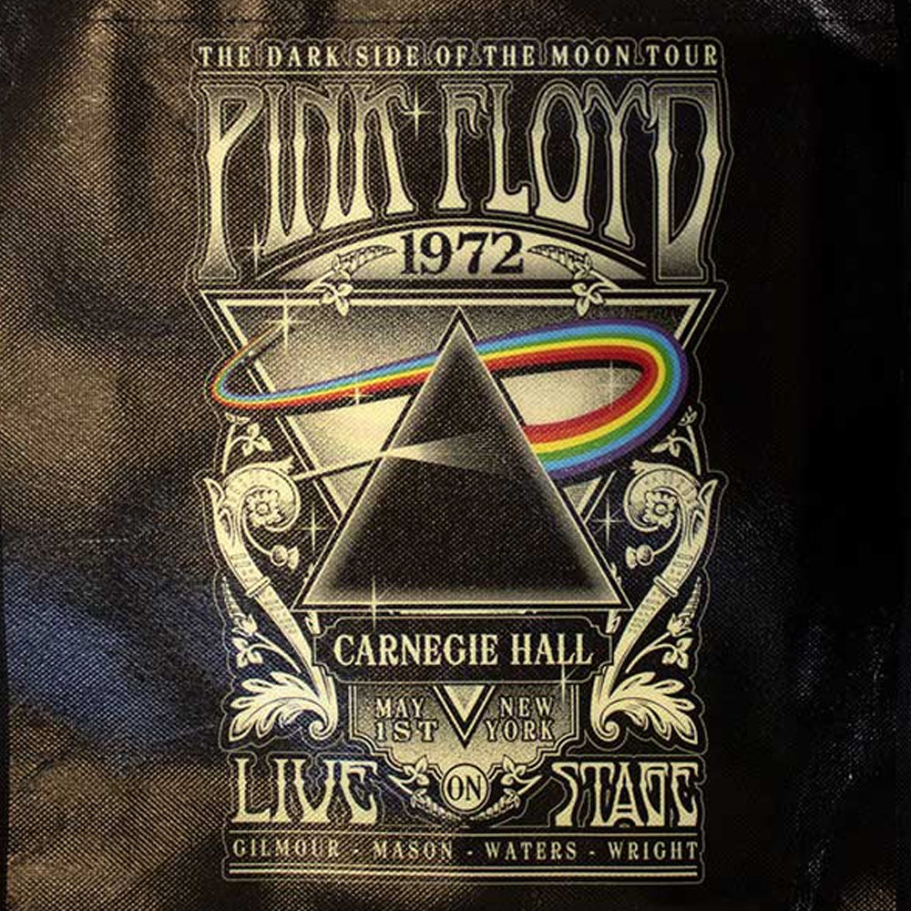 Black - Back - Pink Floyd Carnegie Hall Poster Eco Friendly Bag