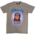 Grey - Front - Biggie Smalls Unisex Adult RIP Airbrush T-Shirt