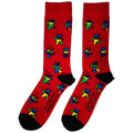 Red - Back - Grateful Dead Unisex Adult Dancing Bear Socks