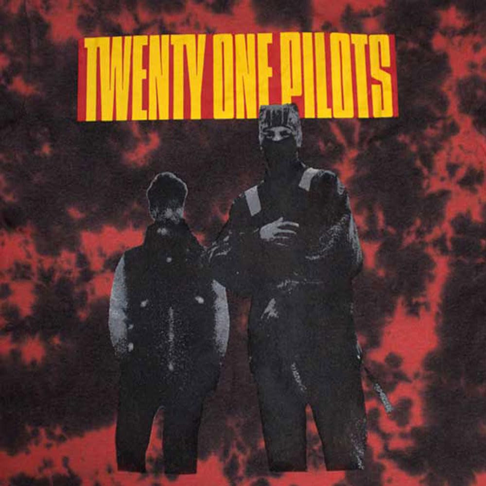 Red - Back - twenty one pilots Unisex Adult Standing Bar T-Shirt