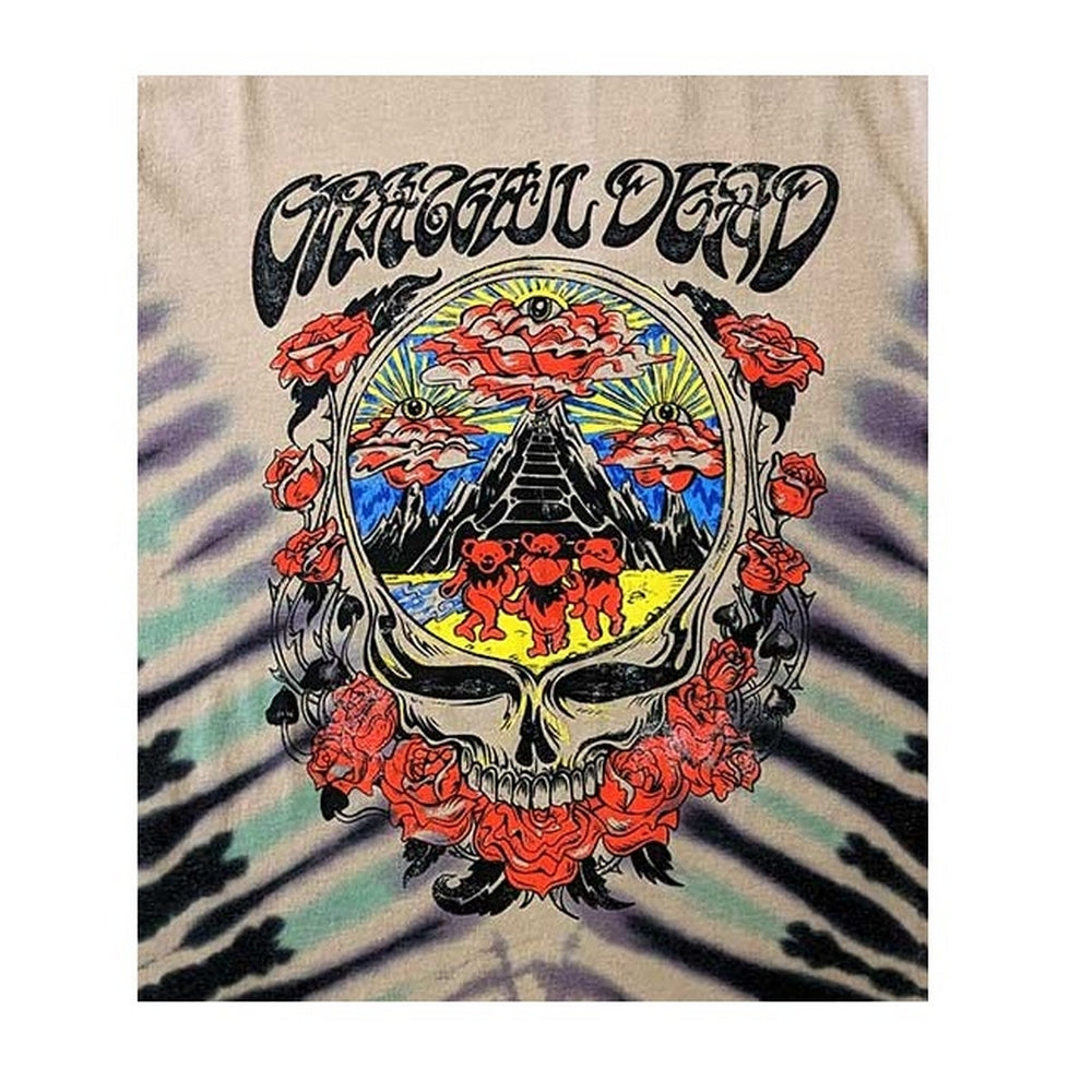 Sand - Back - Grateful Dead Unisex Adult Eye Clouds T-Shirt
