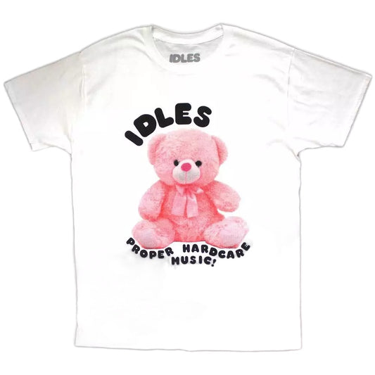 White - Front - Idles Unisex Adult Proper Hardcore T-Shirt