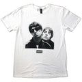 White - Front - Oasis Unisex Adult Noel & Liam Photograph Square T-Shirt