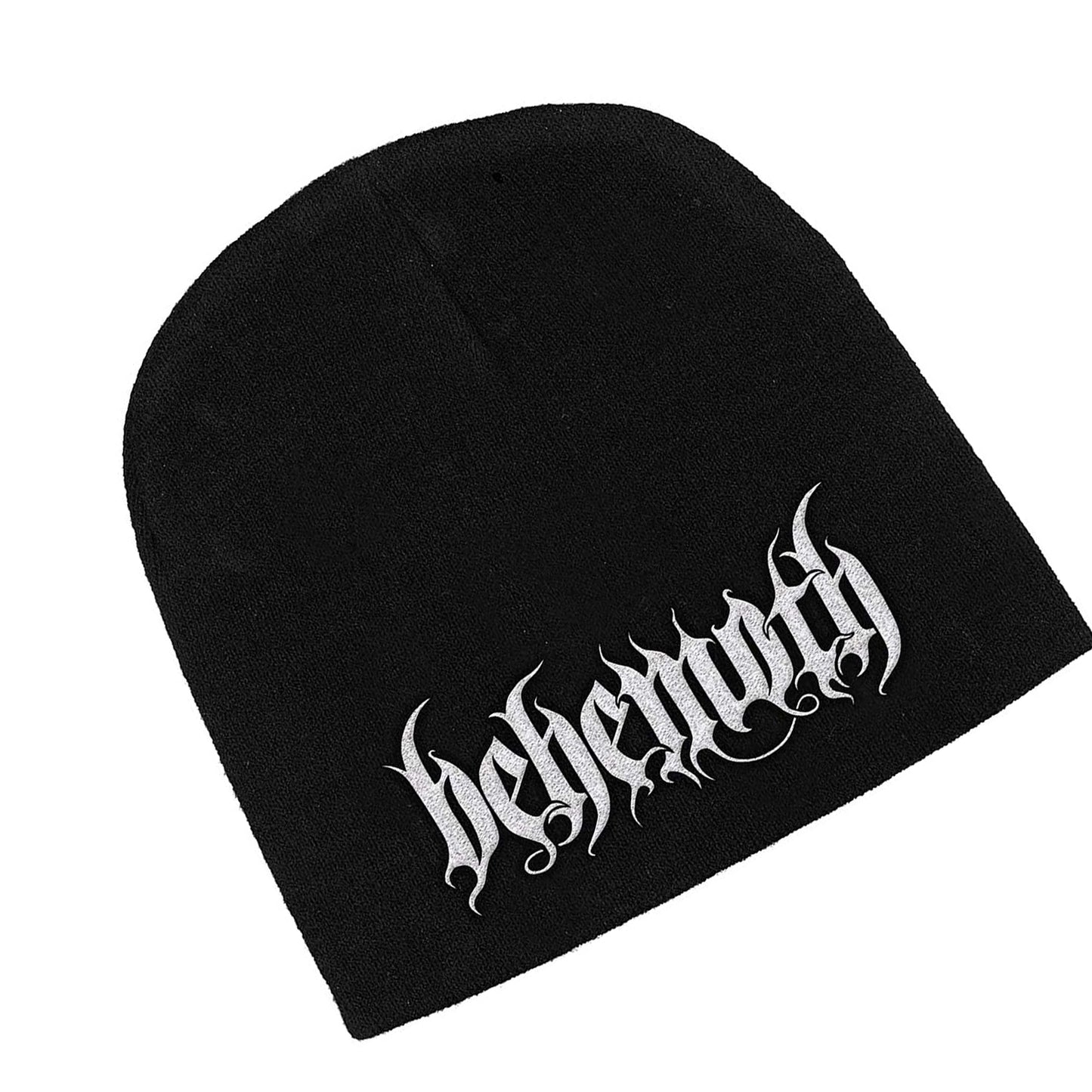 Black - Back - Behemoth Unisex Adult Logo Beanie