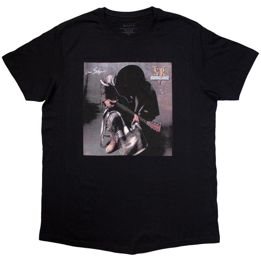 Black - Front - Stevie Ray Vaughan Unisex Adult In Step Album T-Shirt