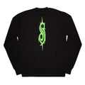 Black - Back - Slipknot Unisex Adult Green Demon Back Print Oversized Sweatshirt