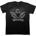 Black - Front - The Offspring Unisex Adult Feathered Winged Skull T-Shirt