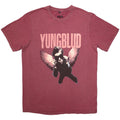 Red - Front - Yungblud Unisex Adult Wings Washed T-Shirt