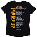 Black - Back - AC-DC Unisex Adult Angus Triangle PWR-UP EU Tour ´25 Back Print T-Shirt