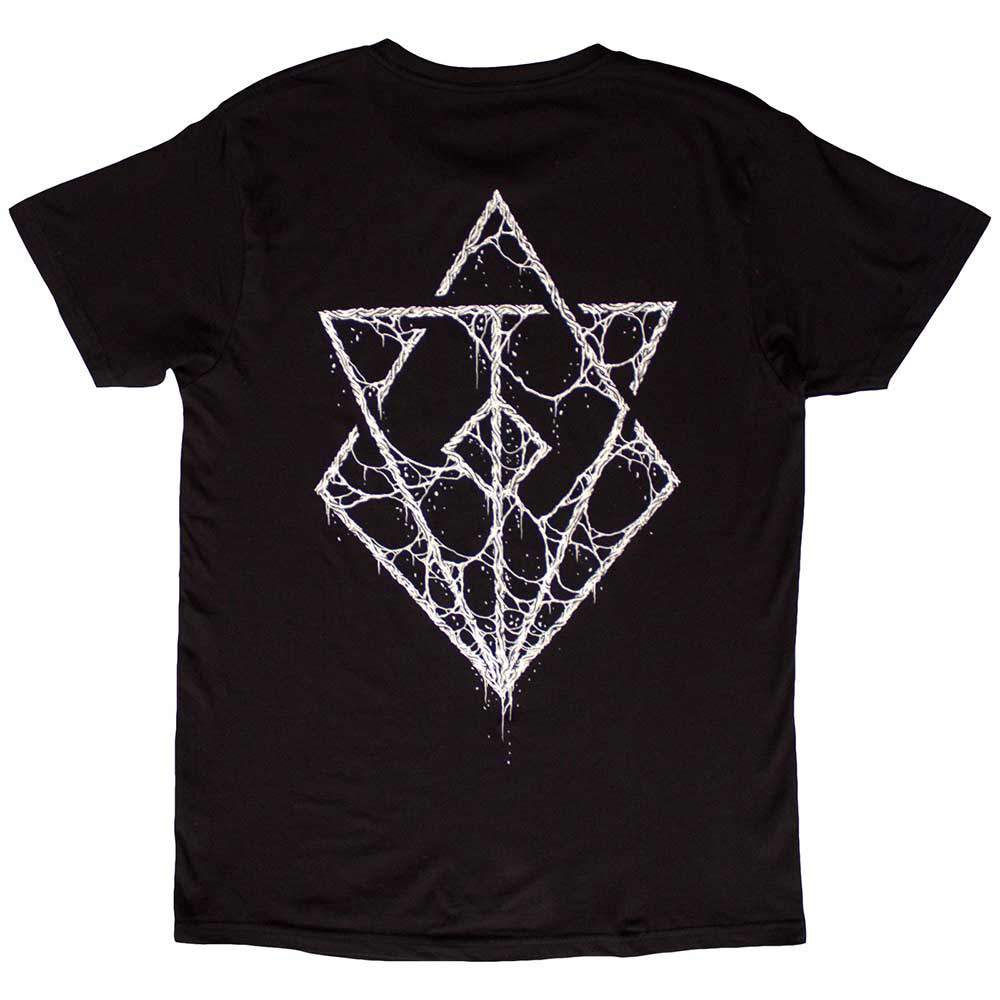 Black - Back - In Flames Unisex Adult Buried In Time Back Print T-Shirt