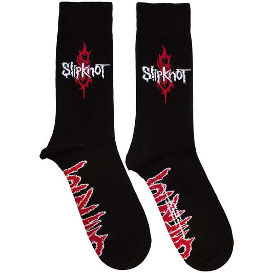 Black - Front - Slipknot Unisex Adult Tour 22 Socks