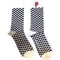 White-Black - Front - The Rolling Stones Unisex Adult Checked Socks