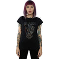 Black - Back - Slash Unisex Adult Skull Guitar Snake T-Shirt