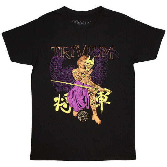 Black - Front - Trivium Unisex Adult Kanji T-Shirt
