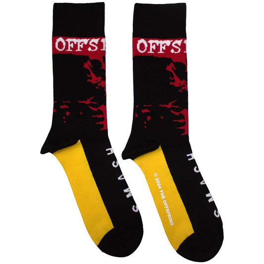 Black - Front - The Offspring Unisex Adult Smash Socks