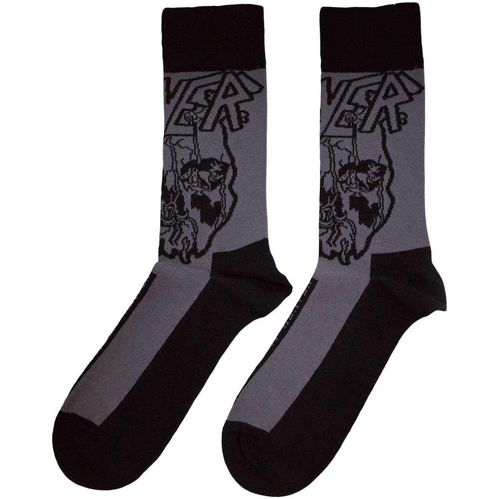 Charcoal Grey - Back - Slayer Unisex Adult South Of Heaven Mono Socks