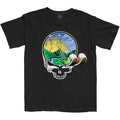 Black - Front - Grateful Dead Unisex Adult Skeles Stepping T-Shirt