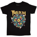 Black - Front - Trivium Unisex Adult Dragon Circle Pit T-Shirt