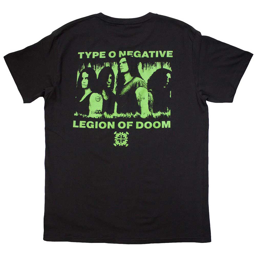 Black - Back - Type O Negative Unisex Adult Legion Of Doom T-Shirt