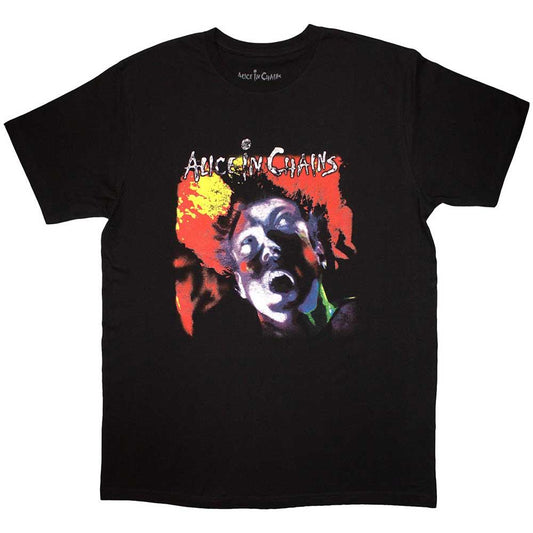 Black - Front - Alice In Chains Unisex Adult Facelift T-Shirt