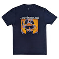 Navy Blue - Front - Jamiroquai Unisex Adult Orange Glow Cotton T-Shirt