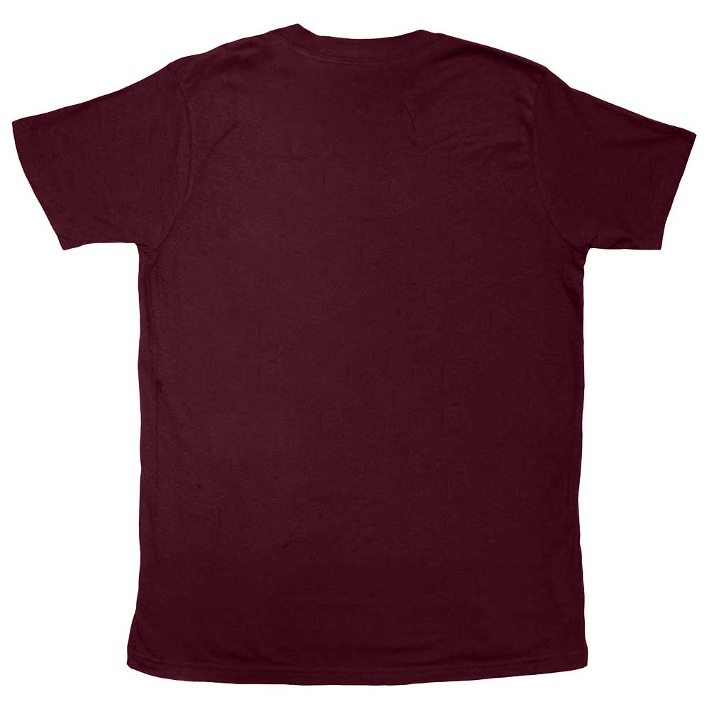 Maroon Red - Back - Queens Of The Stone Age Unisex Adult Bat T-Shirt