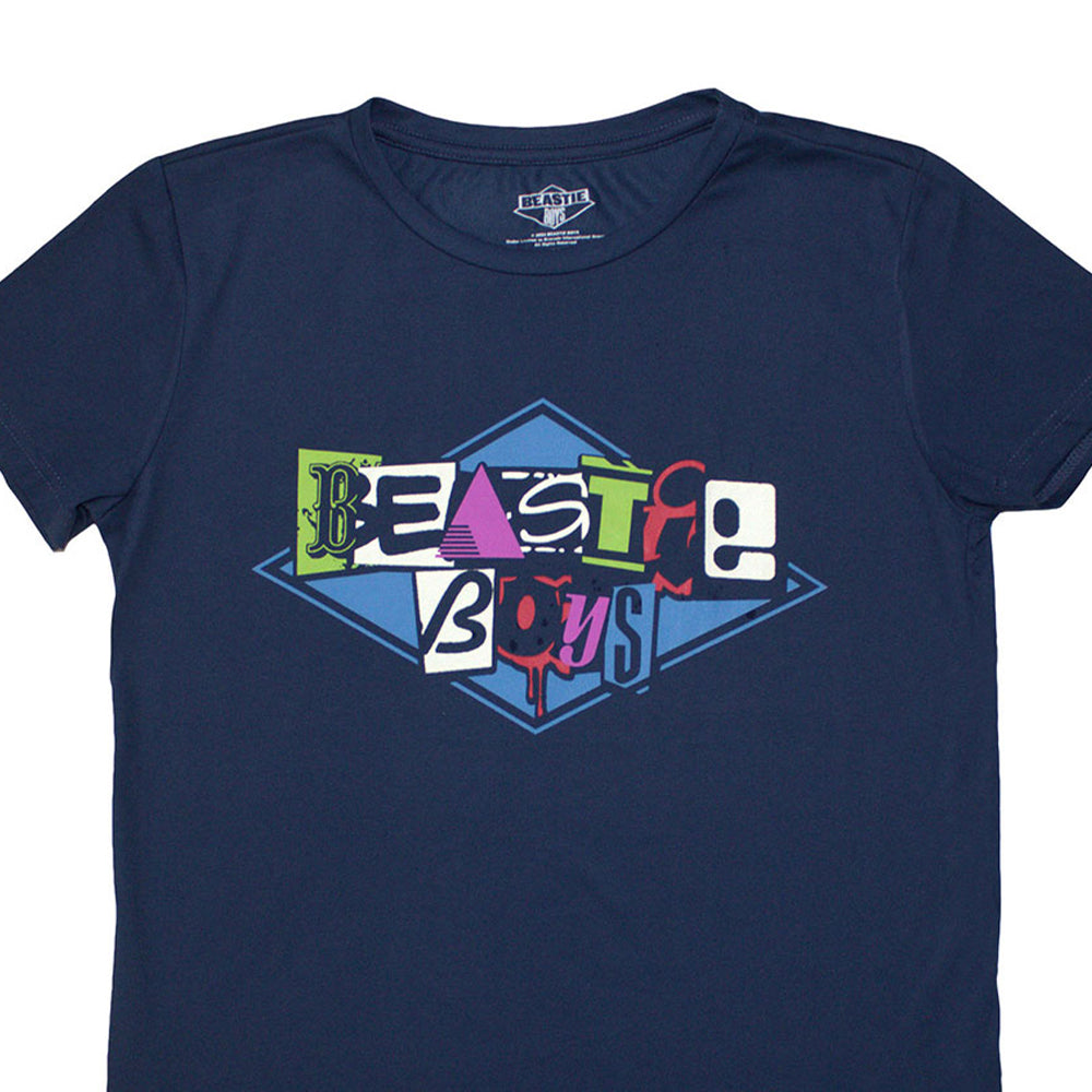 Denim Blue - Back - Beastie Boys Womens-Ladies Logo T-Shirt