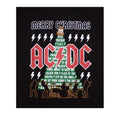 Black - Back - AC-DC Unisex Adult Merry Christmas T-Shirt