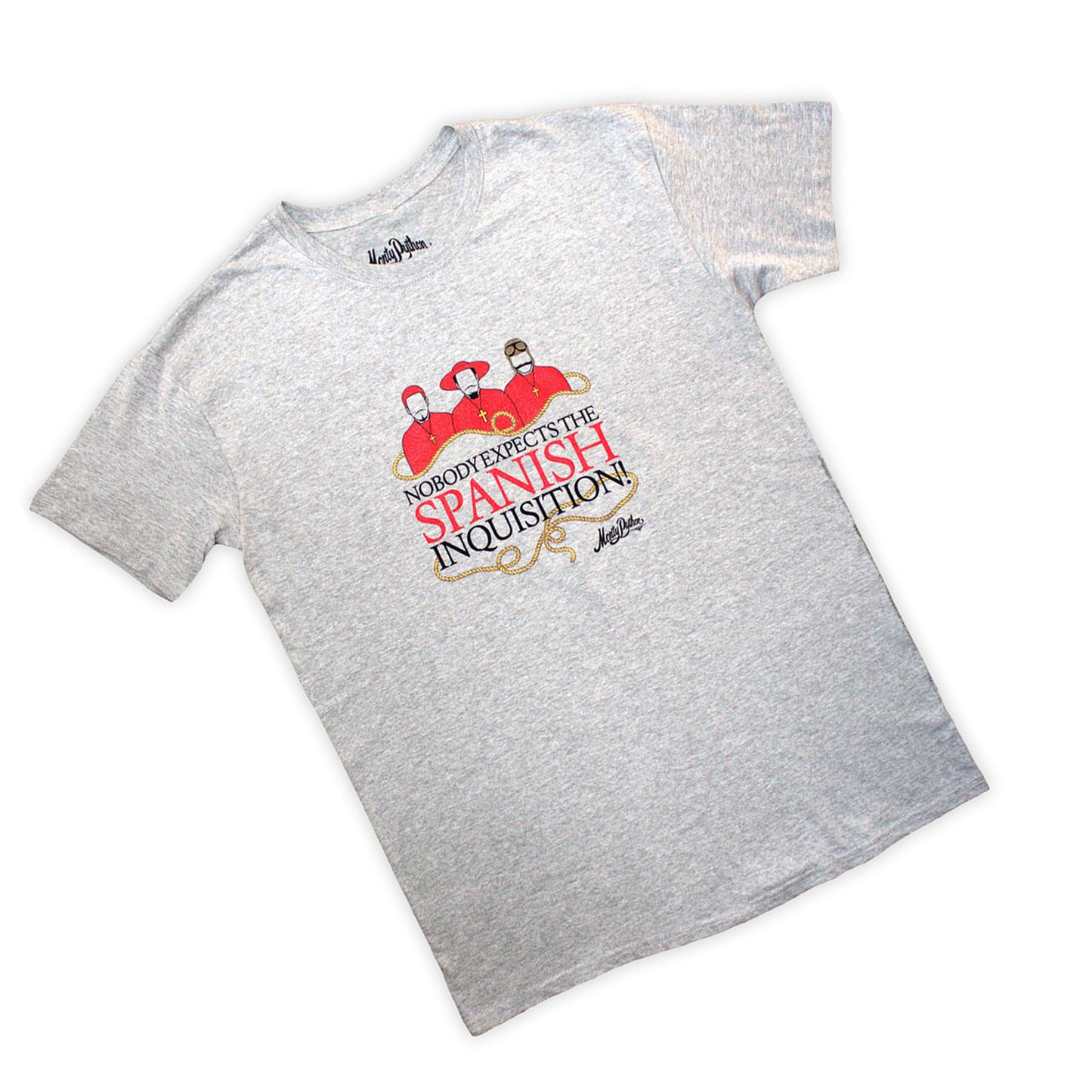 Grey - Back - Monty Python Unisex Adult Inquisition T-Shirt