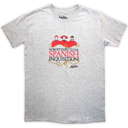 Grey - Front - Monty Python Unisex Adult Inquisition T-Shirt
