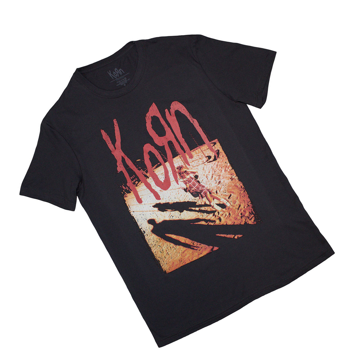 Charcoal Grey - Back - Korn Unisex Adult Shadow Playground T-Shirt