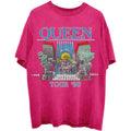 Pink - Front - Queen Unisex Adult Tour ´80 T-Shirt