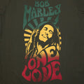 Green - Side - Bob Marley Womens-Ladies One Love Gradient T-Shirt