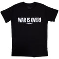 Black - Front - John Lennon Unisex Adult War is Over T-Shirt