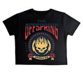 Black - Front - The Offspring Womens-Ladies Australia 2018 Crop Top
