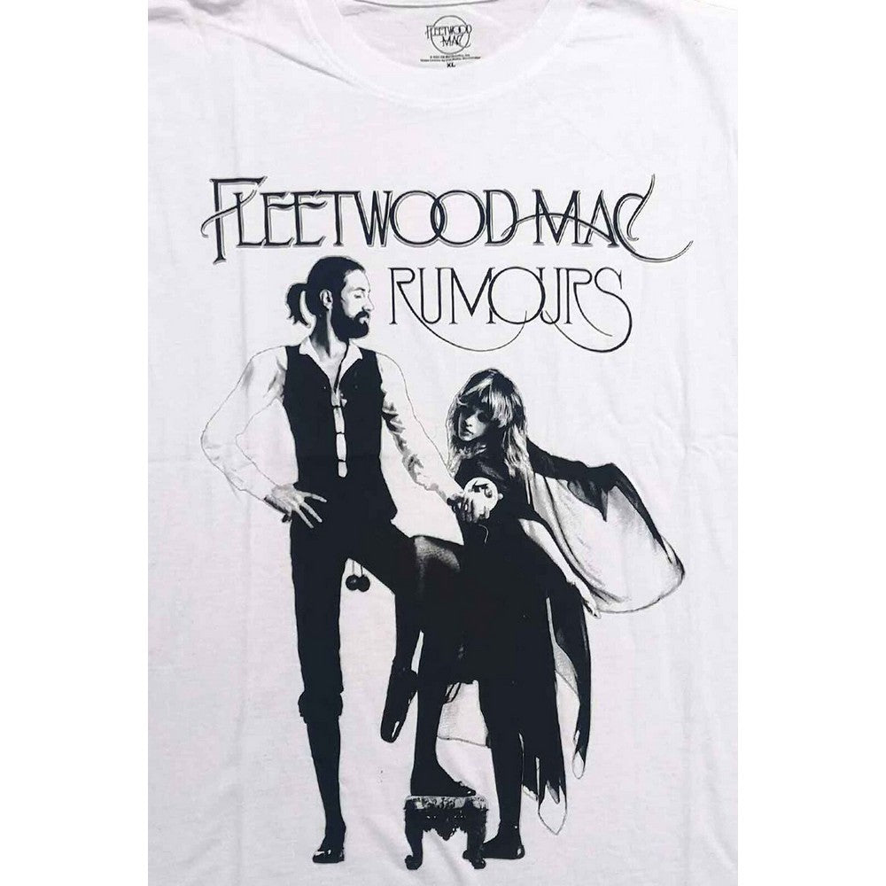 White - Pack Shot - Fleetwood Mac Unisex Adult Rumours T-Shirt