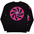 Black - Back - Gorillaz Unisex Adult Craker Island Pazuzu Spiral Back & Sleeve Print Sweatshirt