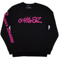 Black - Front - Gorillaz Unisex Adult Craker Island Pazuzu Spiral Back & Sleeve Print Sweatshirt