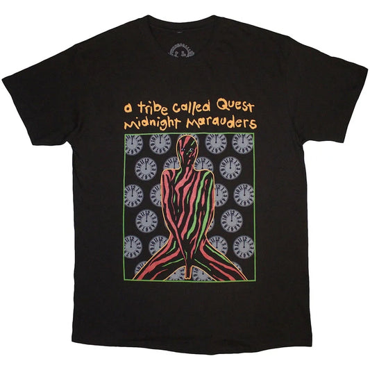 Black - Front - A Tribe Called Quest Unisex Adult Midnight Marauders T-Shirt