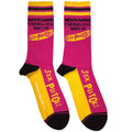 Pink - Front - Sex Pistols Unisex Adult Never Mind The Bollocks Striped Socks