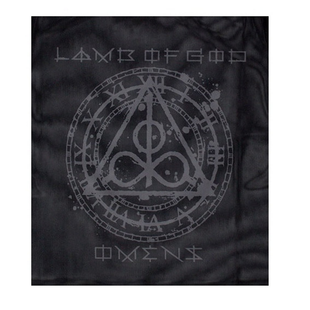 Black - Back - Lamb Of God Womens-Ladies Omens Clock Mesh Crop Top