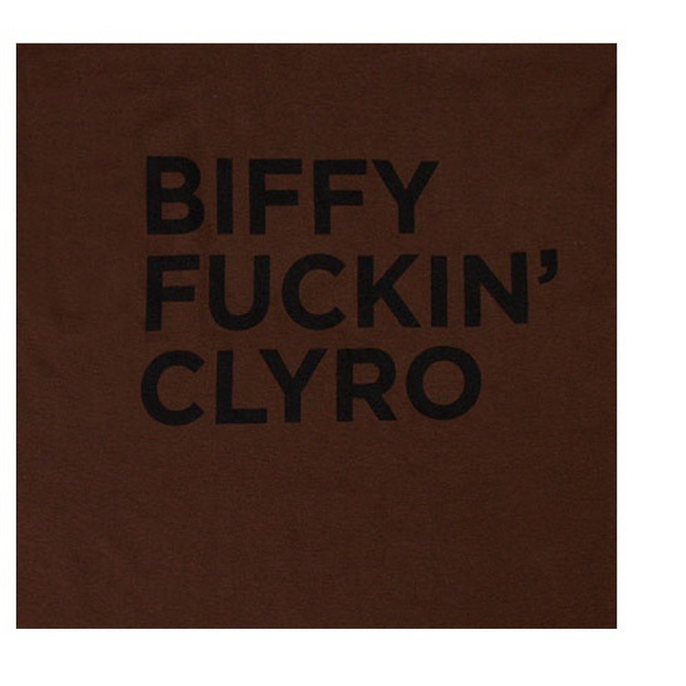 Brown - Back - Biffy Clyro Unisex Adult Fucking T-Shirt