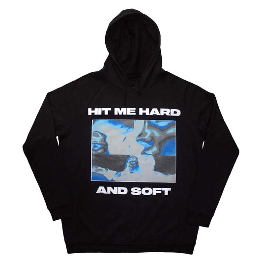 Black - Front - Billie Eilish Unisex Adult Hit Me Hard And Soft Negative Pull Over Hoodie
