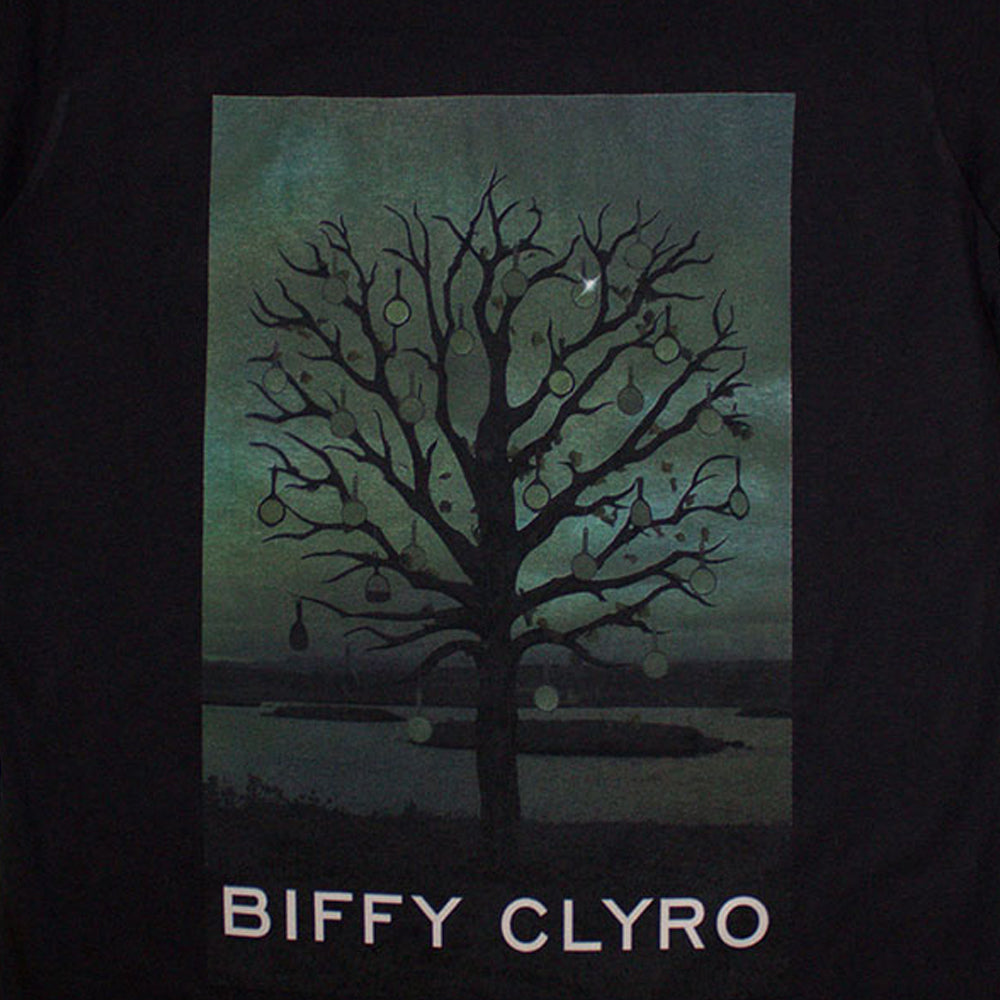 Black - Side - Biffy Clyro Unisex Adult Black Chandelier T-Shirt