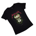 Black - Back - Metallica Womens-Ladies Santa Horns T-Shirt