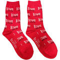 Red - Front - The Beatles Unisex Adult Love Me Do Socks