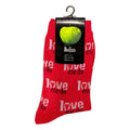 Red - Side - The Beatles Unisex Adult Love Me Do Socks