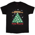 Black - Front - Pink Floyd Unisex Adult Merry Christmas T-Shirt